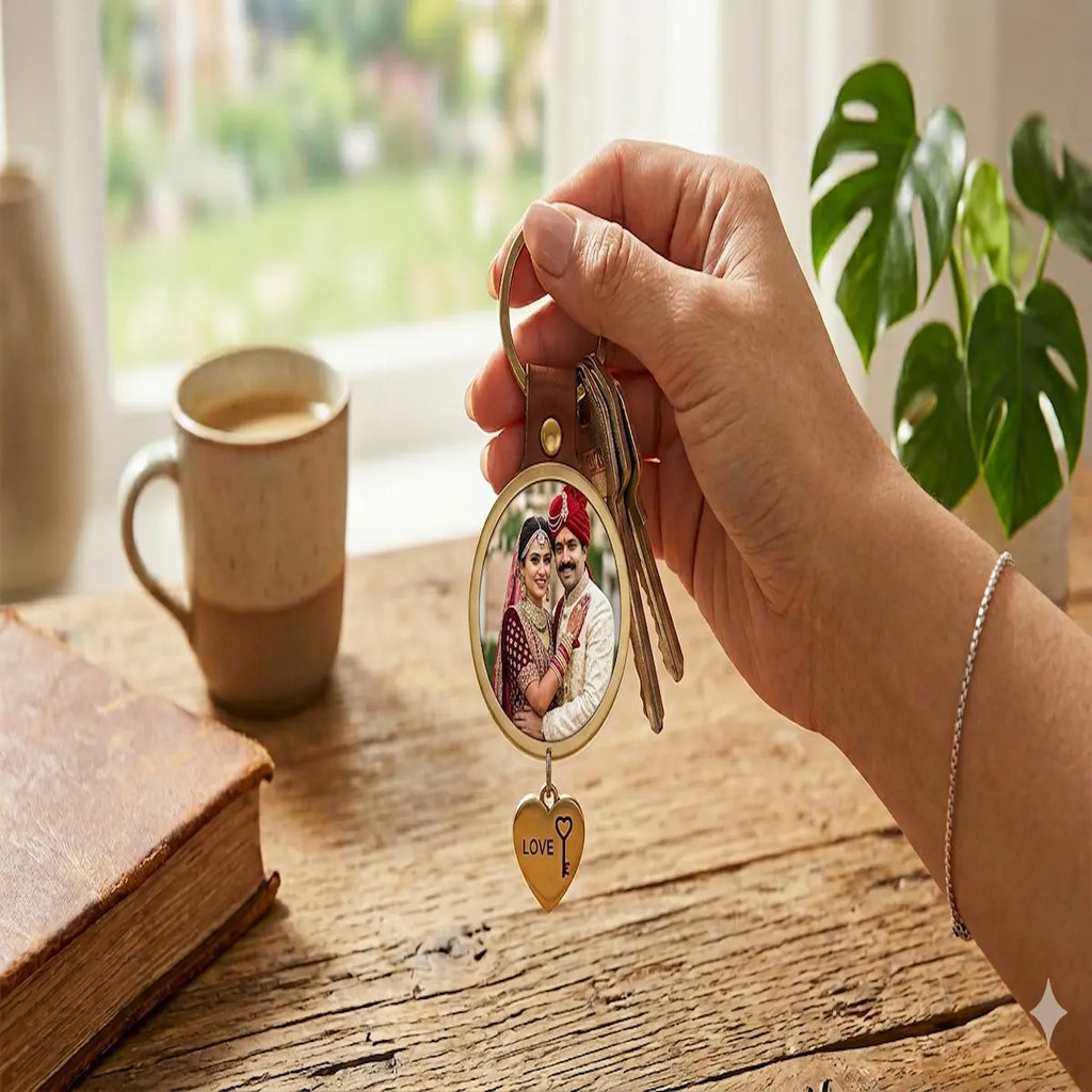 Personalized Keychain | Custom Photo Keychain with Name & Text | Forever Inked Gifts