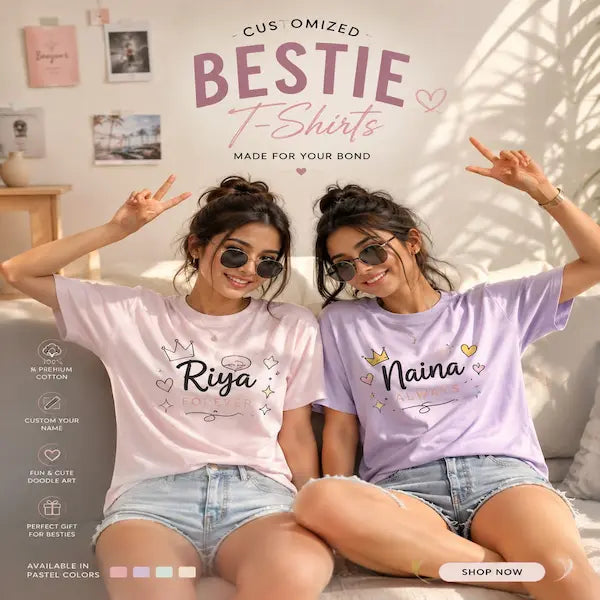 Personalized T-Shirt | Custom Printed T-Shirt with Photo, Name & Text | Forever Inked Gifts